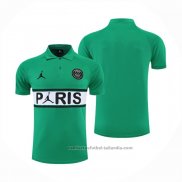 Camiseta Polo del Paris Saint-Germain Jordan 22/23 Verde
