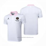 Camiseta Polo del Paris Saint-Germain Jordan 24/25 Blanco