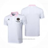 Camiseta Polo del Paris Saint-Germain Jordan 24/25 Blanco