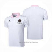 Camiseta Polo del Paris Saint-Germain Jordan 24/25 Blanco