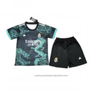 Camiseta Real Madrid Dragon Nino 25/26 Negro