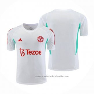 Camiseta de Entrenamiento Manchester United 2023-2024 Blanco