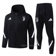 Chandal con Capucha del Juventus 25/26 Negro