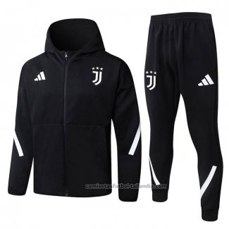 Chandal con Capucha del Juventus 25/26 Negro