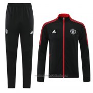 Chandal de Chaqueta del Manchester United 21/22 Negro