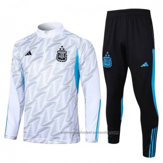 Chandal de Sudadera del Argentina 23/24 Blanco