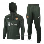 Chandal de Sudadera del Barcelona 23/24 Verde Oscuro