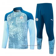 Chandal de Sudadera del Manchester City 23/24 Azul