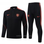 Chandal de Sudadera del Paises Bajos 26/27 Negro