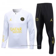 Chandal de Sudadera del Paris Saint-Germain Jordan 23/24 Blanco