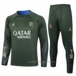 Chandal de Sudadera del Paris Saint-Germain Jordan 23/24 Verde