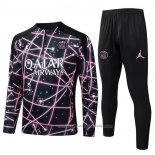 Chandal de Sudadera del Paris Saint-Germain Nino 25/26 Negro Rosa