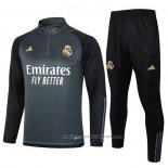 Chandal de Sudadera del Real Madrid Nino 23/24 Gris