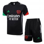 Chandal del Arsenal Manga Corta 25/26 Negro - Pantalon Corto