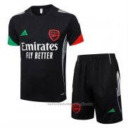 Chandal del Arsenal Manga Corta 25/26 Negro - Pantalon Corto