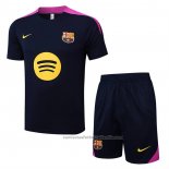 Chandal del Barcelona Manga Corta 25/26 Negro Purpura - Pantalon Corto