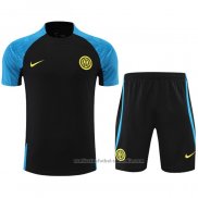 Chandal del Inter Milan Manga Corta 22/23 Negro - Pantalon Corto