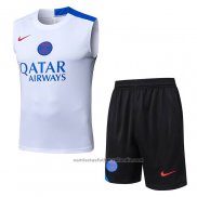 Chandal del Paris Saint-Germain Sin Mangas 25/26 Blanco