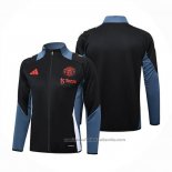 Chaqueta del Manchester United 24/25 Negro y Gris