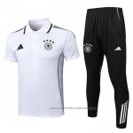 Conjunto Polo del Alemania 25/26 Blanco