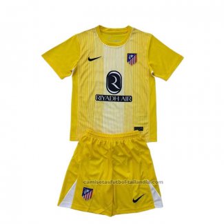 Camiseta Atletico Madrid Portero Nino 25/26 Amarillo