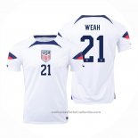 Camiseta Estados Unidos Jugador Weah 1ª 2022