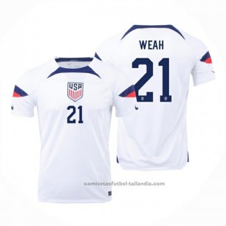 Camiseta Estados Unidos Jugador Weah 1ª 2022