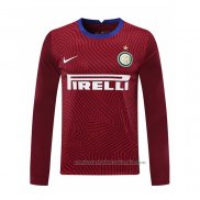 Camiseta Inter Milan Portero Manga Larga 20/21 Rojo