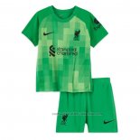 Camiseta Liverpool Portero Nino 21/22 Verde