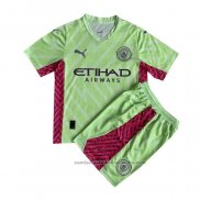 Camiseta Manchester City Portero Nino 23/24 Verde