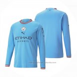 Camiseta Manchester City 1ª Manga Larga 22/23