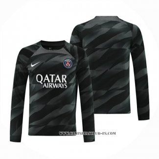 Camiseta Paris Saint-Germain Portero Manga Larga 23/24 Negro