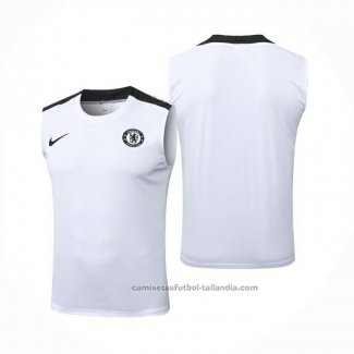 Camiseta de Entrenamiento Chelsea Sin Mangas 25/26 Blanco