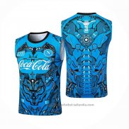 Camiseta de Entrenamiento Napoli Sin Mangas 25/26 Azul