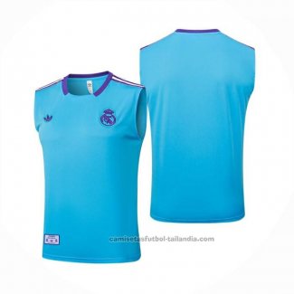 Camiseta de Entrenamiento Real Madrid Sin Mangas 25/26 Azul