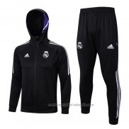 Chandal con Capucha del Real Madrid 22/23 Negro