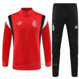 Chandal de Chaqueta del AC Milan Nino 23/24 Rojo