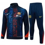 Chandal de Chaqueta del Barcelona 24/25 Rojo y Azul