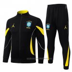 Chandal de Chaqueta del Brasil Nino 2026/27 Negro Amarillo