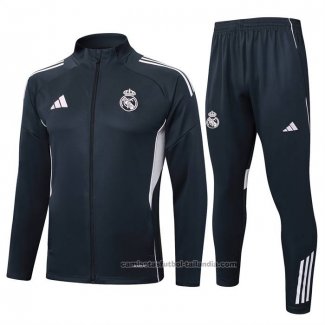 Chandal de Chaqueta del Real Madrid Nino 25/26 Gris