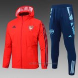 Chandal de Rompevientos del Arsenal 24/25 Rojo