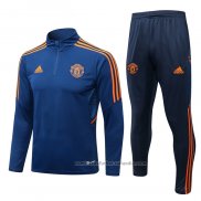 Chandal de Sudadera del Manchester United 22/23 Azul