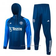 Chandal de Sudadera del Manchester United 23/24 Azul