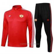 Chandal de Sudadera del Manchester United 25/26 Rojo