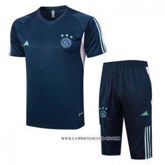 Chandal del Ajax Manga Corta 23/24 Azul - Pantalon Corto