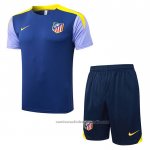Chandal del Atletico Madrid Manga Corta 25/26 Azul - Pantalon Corto