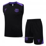 Chandal del Barcelona Sin Mangas 25/26 Negro Purpura
