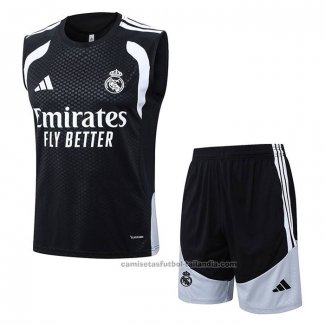 Chandal del Real Madrid Sin Mangas 25/26 Negro