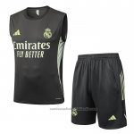 Chandal del Real Madrid Sin Mangas 25/26 Gris Verde