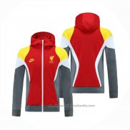 Chaqueta con Capucha del Liverpool 21/22 Rojo